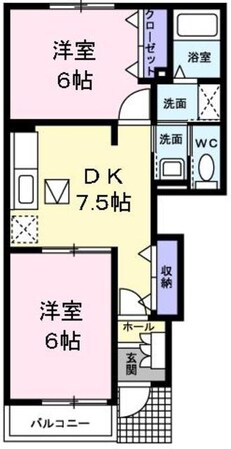 エスポワール・Ｋの物件間取画像